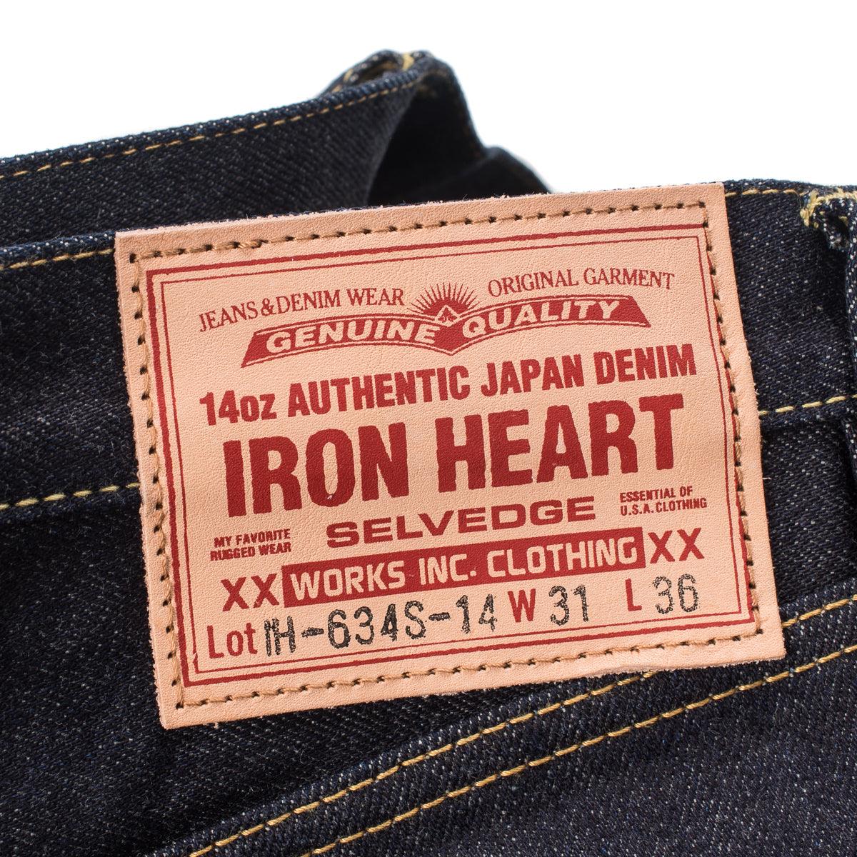 IH-634S-142 - 14oz Selvedge Denim Straight Cut Jeans Indigo