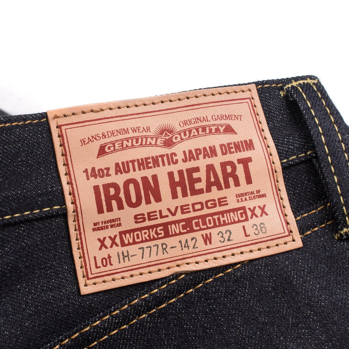 IH-777S-142 - 14oz Selvedge Denim Slim Tapered Jeans - Indigo