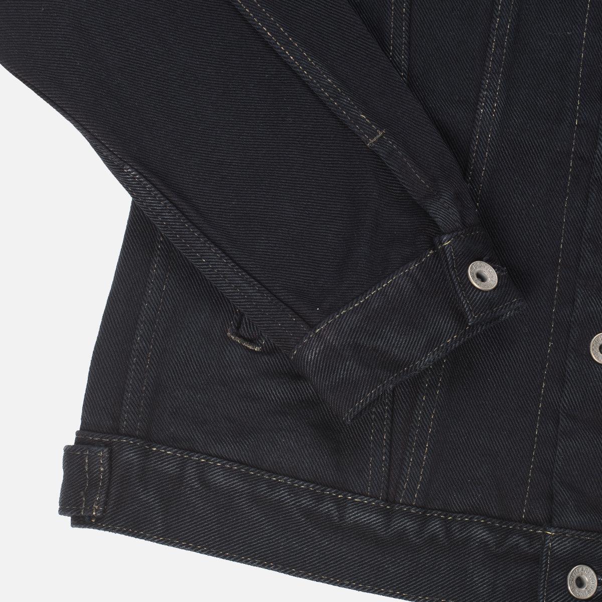 IH-526Lod - 19 oz. Lefthand Twill Type III Denim Jacket - Black Overdyed