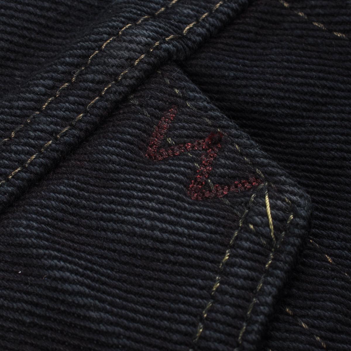 IH-526Lod - 19 oz. Lefthand Twill Type III Denim Jacket - Black Overdyed