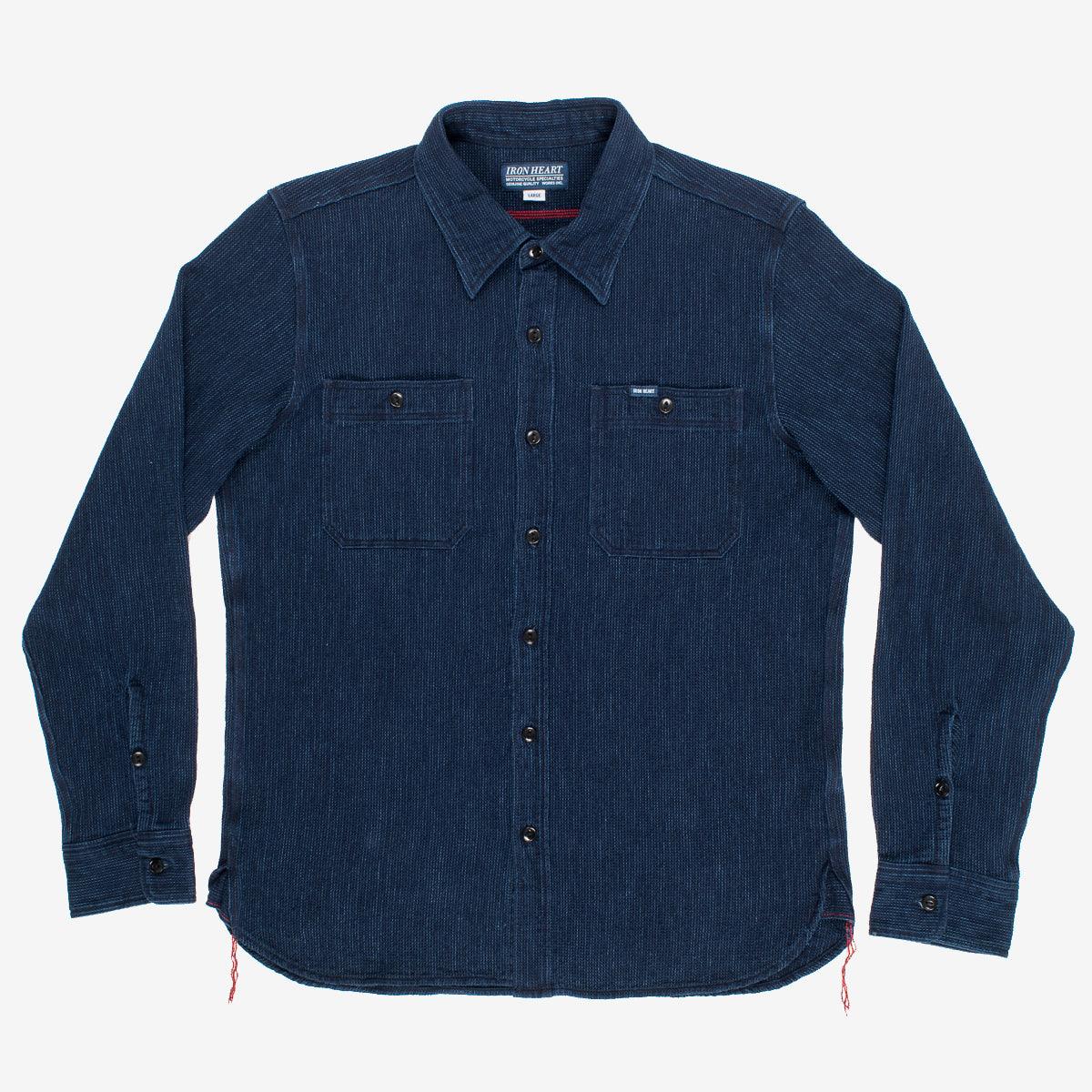 IHSH-96-IND -  Waffle Work Shirt Indigo