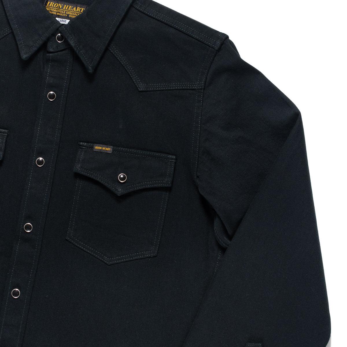 IHSH-218-BLK - 12oz Western Shirt 