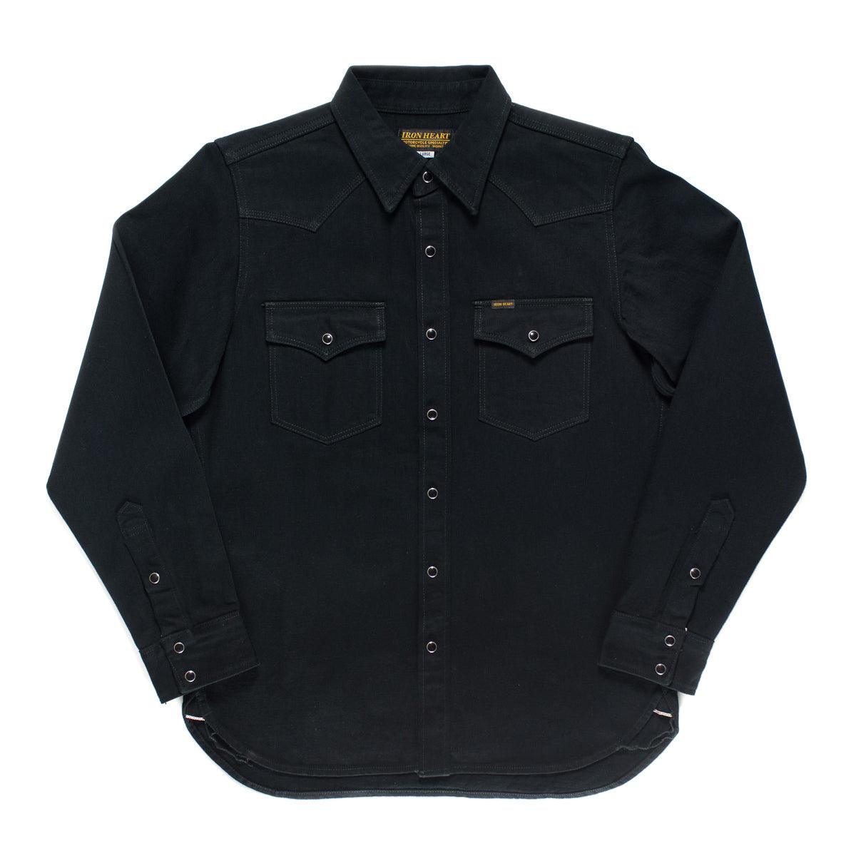 IHSH-218-BLK - 12oz Western Shirt 