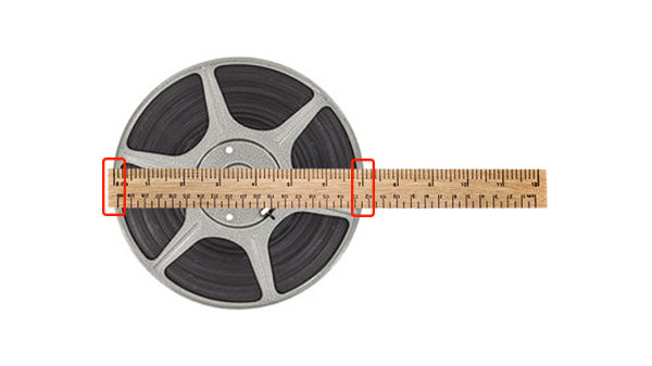 DVDProStudio  8mm & 16mm Film Reel Sizing Chart