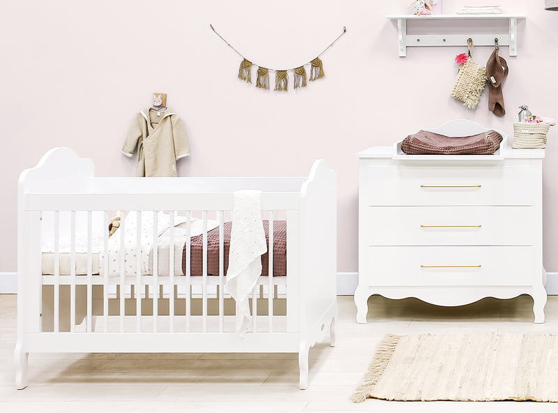 ontsmettingsmiddel De onze Tot ziens Bopita Commode Opzetstuk Elena Goud Wit | Complete Betaalbare Babykamers