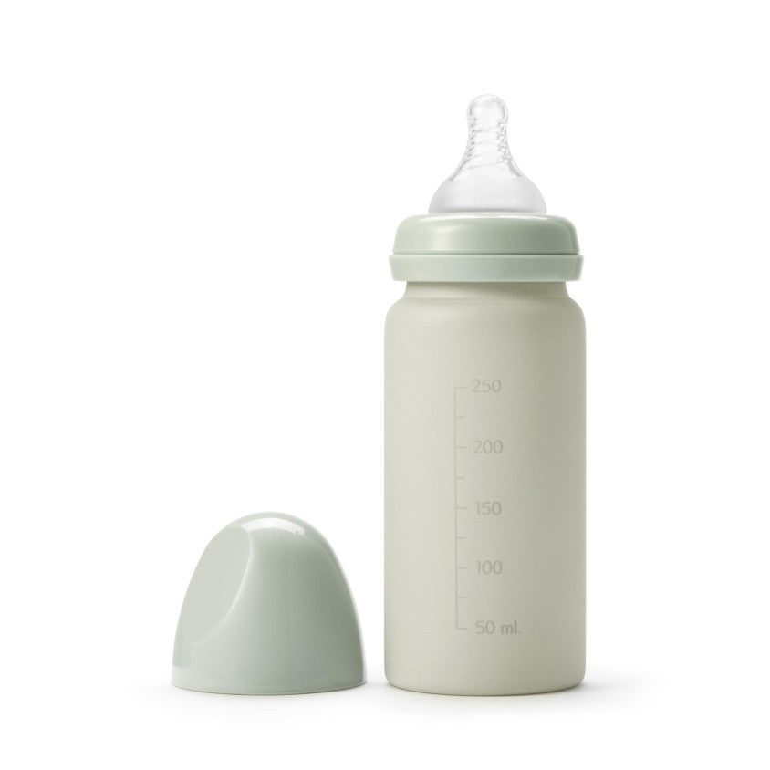 Zee Bruidegom Overeenstemming Elodie Glazen Baby Fles Mineral Green | Luxe & Design
