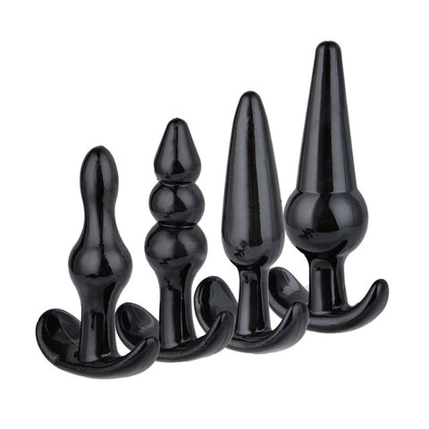 set principiantes plugs anales silicona negro plug anal shop