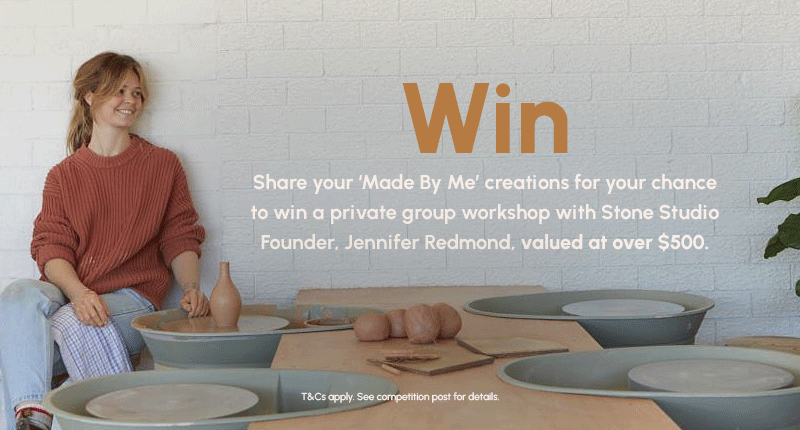 WIN an exclusive workshop experience with Stone Studio Founder, Jennifer Redmond.