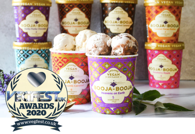Booja-Booja ice cream vited best vegan ice cream by Vegfest Awards 2020 for fourth year running 