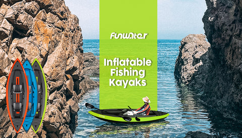 Funwater different color inflatable fishing kayak