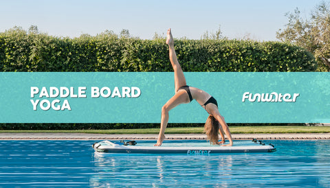 Funwater inflatable paddle board yoga