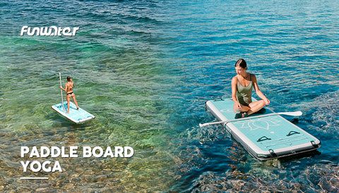 Funwater paddle board yoga