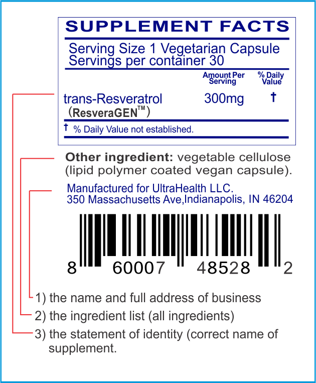 resveratrol fda label ultrahealth store.