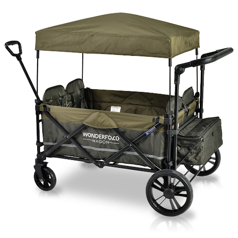 baby stroller wagon with smaller design than traditional wagons