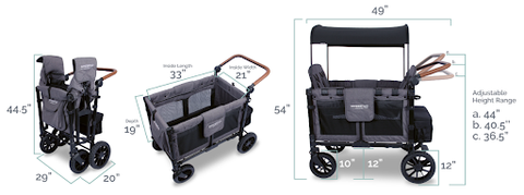 wagons come with a car seat adapter for added comfort