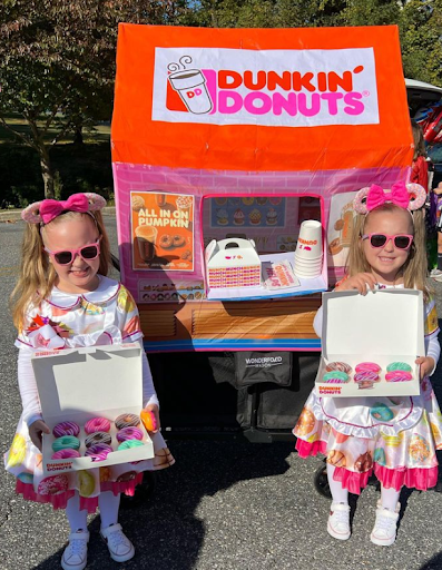 dunkin’ donuts fam with lots of colors
