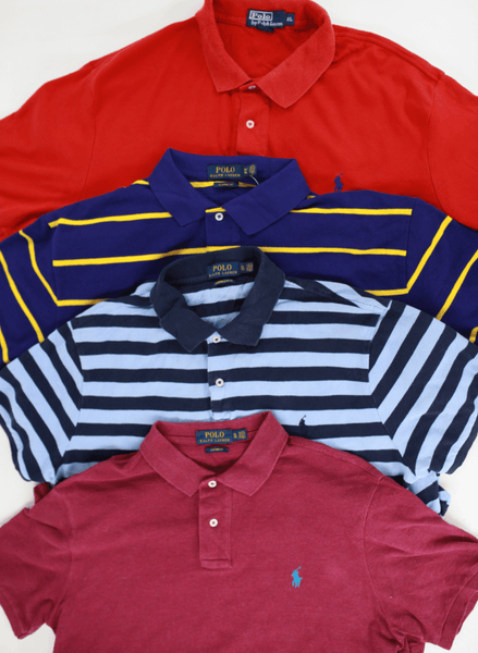 Ralph Lauren 3-Button Polo Shirt Mix of 20 | LA Vintage Wholesale