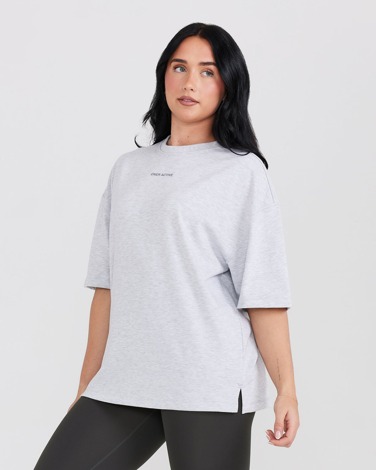 Short Sleeve Shirts Ladies Light Grey Marl | Oner Active