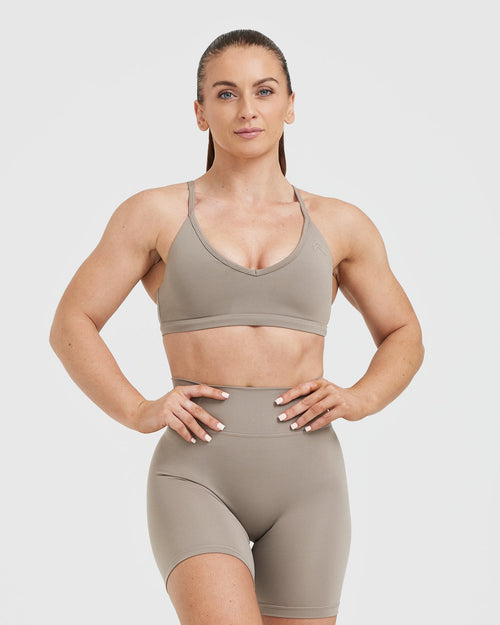 Timeless Wide Strap Sports Bra | Black