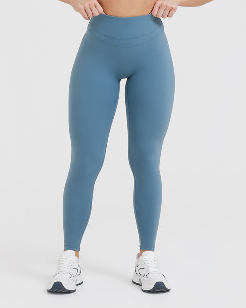 Alphalete OG Revival Leggings In Jade Green High Rise Compression