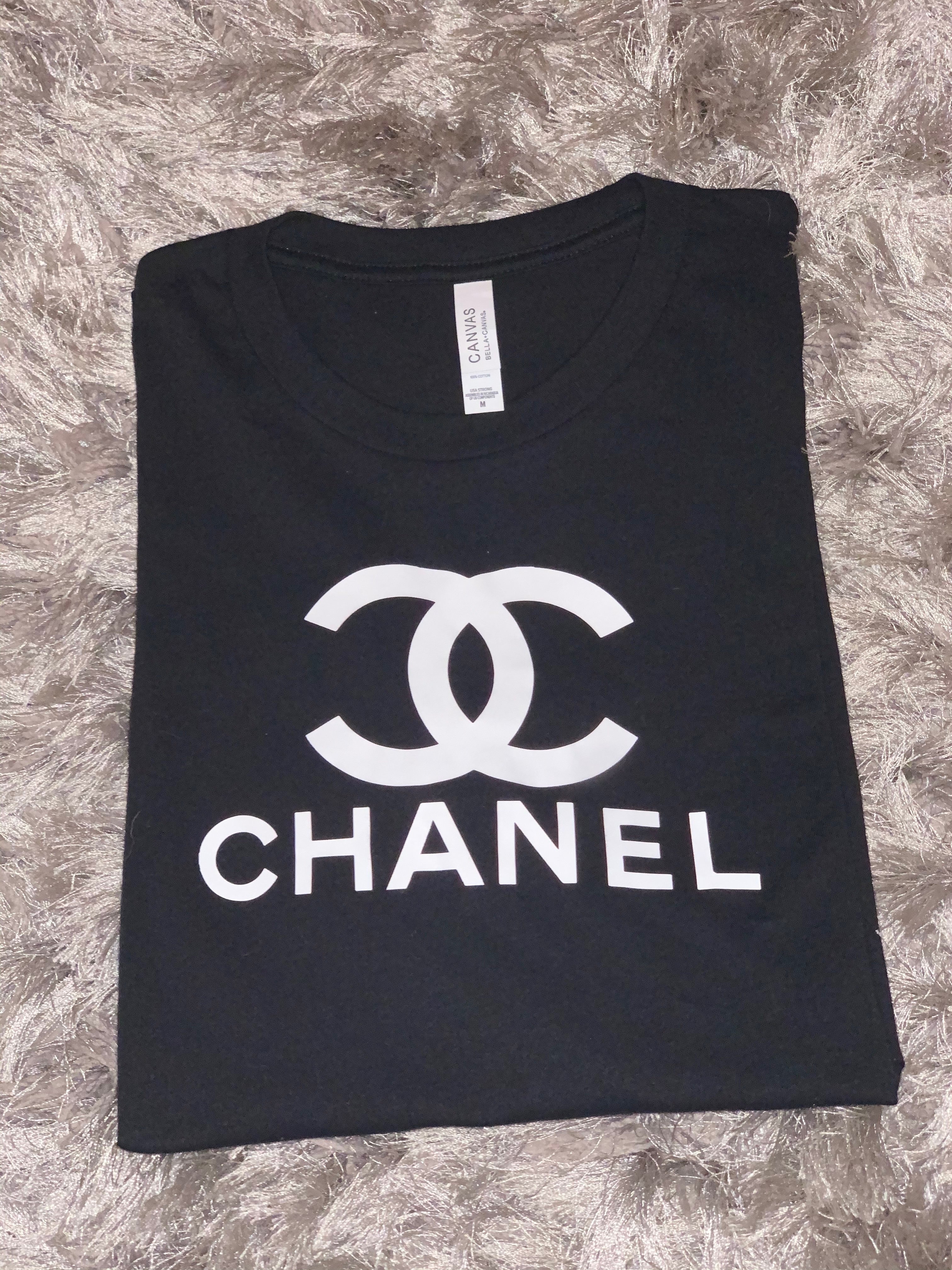 Chanel t shirt T shirt diy Chanel shirt