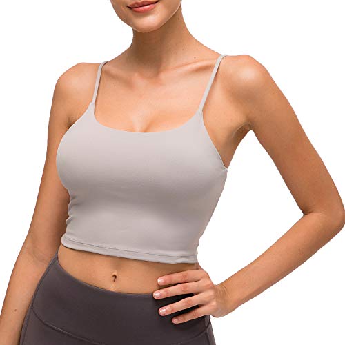 Lemedy Women Padded Sports Bra Fitness Workout Running Shirts Yoga Tan –  Fannie Lee Fashions