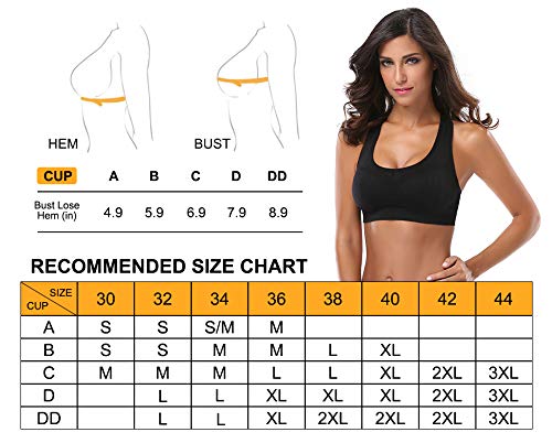 MIRITY Women Racerback Sports Bras - High Impact Workout Gym Activewea –  Fannie Lee Fashions