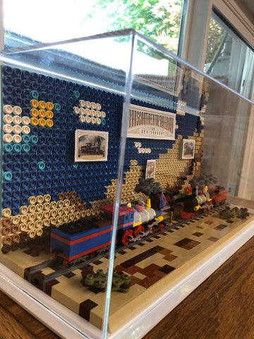 The Acrylic Figurine Display Case was just the right size for this awesome LEGO build.