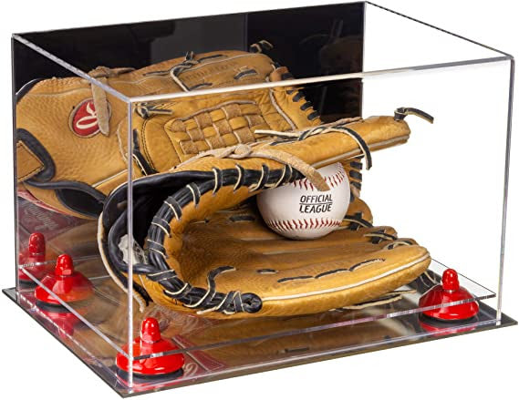 Baseball glove display case