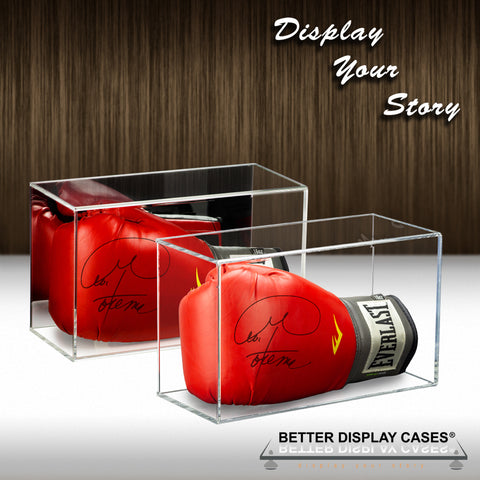 Boxing Glove Display Case Horizontal - Mirror