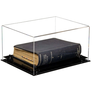 Acrylic Book Display Case with Risers 15.25 X 12 X 8 - Clear (A026/V12) - Better Display Cases