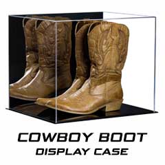 Acrylic Cowboy Boot Display Case