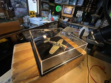 Model airplane display cases