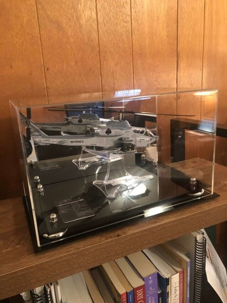 Display Case for Marines AH-1W Super Cobra Attack Helicopter