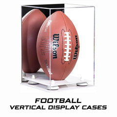 Acrylic Football Display Case - Vertical