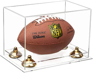 Mini/Miniature (not Full Size) Football Display Case - Clear (A005/B43) - Better Display Cases
