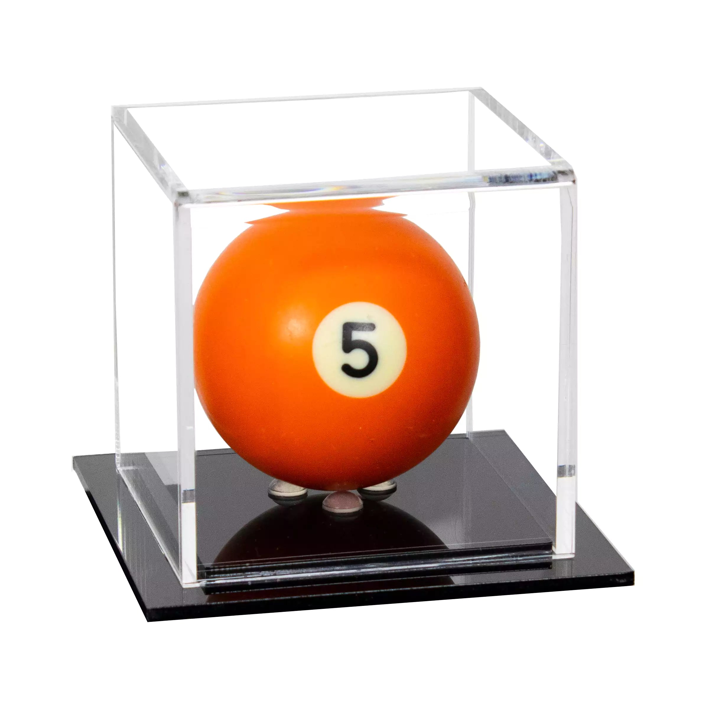 Acrylic Pool Ball Display Case with Double Sheet Base (A046/B52)
