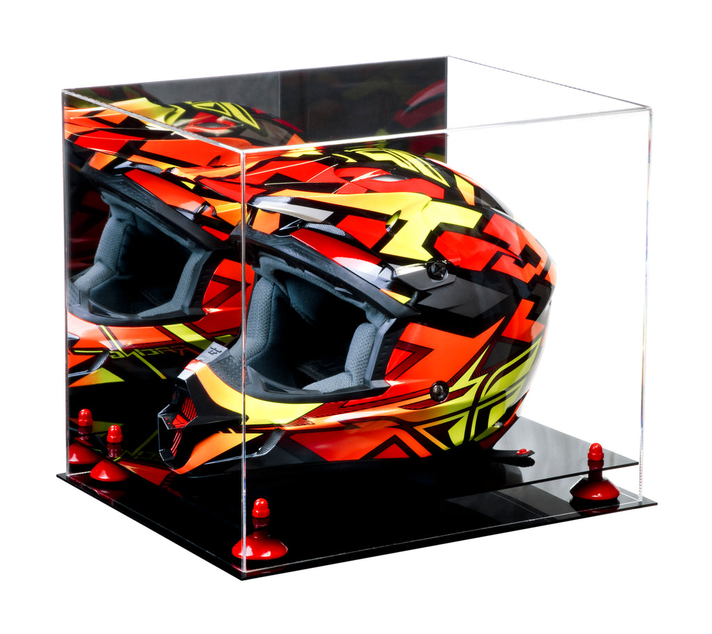 Better Display Cases: Motocross Helmet Mirrored Display Case