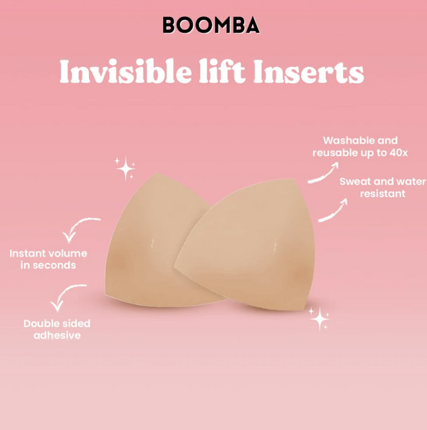 KISSY Guideline: How to insert bra pads? ⚠️Roll the pad, insert the pad  through the slit in the centre of the bra. ⚠️You may choose to interchange  the