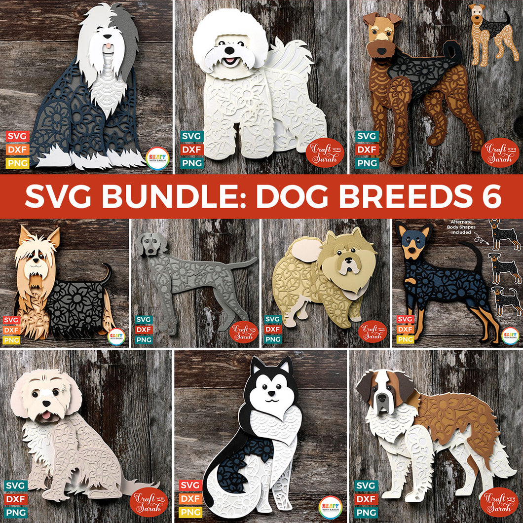 Download Svg Bundle Layered Dog Breeds Part 6 Craft With Sarah