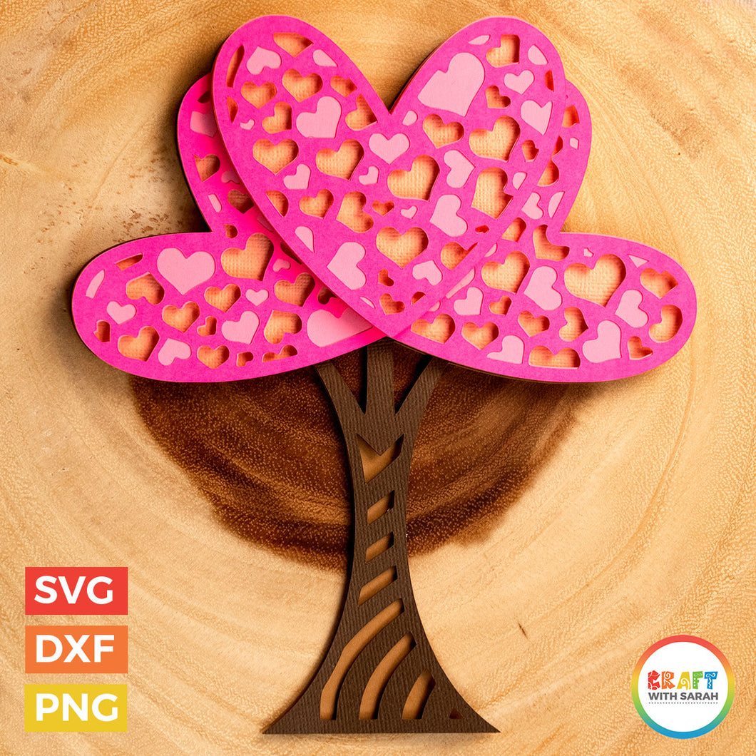 Download Valentine S Day Love Tree Svg Layered Tree Of Love Cutting File Craft With Sarah