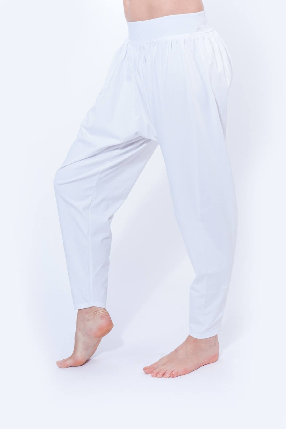 Organic Cotton Yoga Skirted Legging – Kundalini White