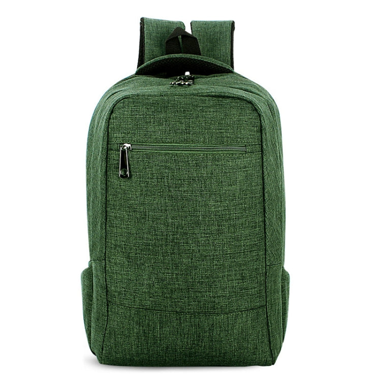 Afbeelding van Universal Multi-Function Canvas Cloth Laptop Computer Shoulders Bag Business Backpack Students Bag, Size: 43x28x12cm, For 15.6 inch and Below Macbook, Samsung, Lenovo, Sony, DELL Alienware, CHUWI, ASUS, HP(Green)