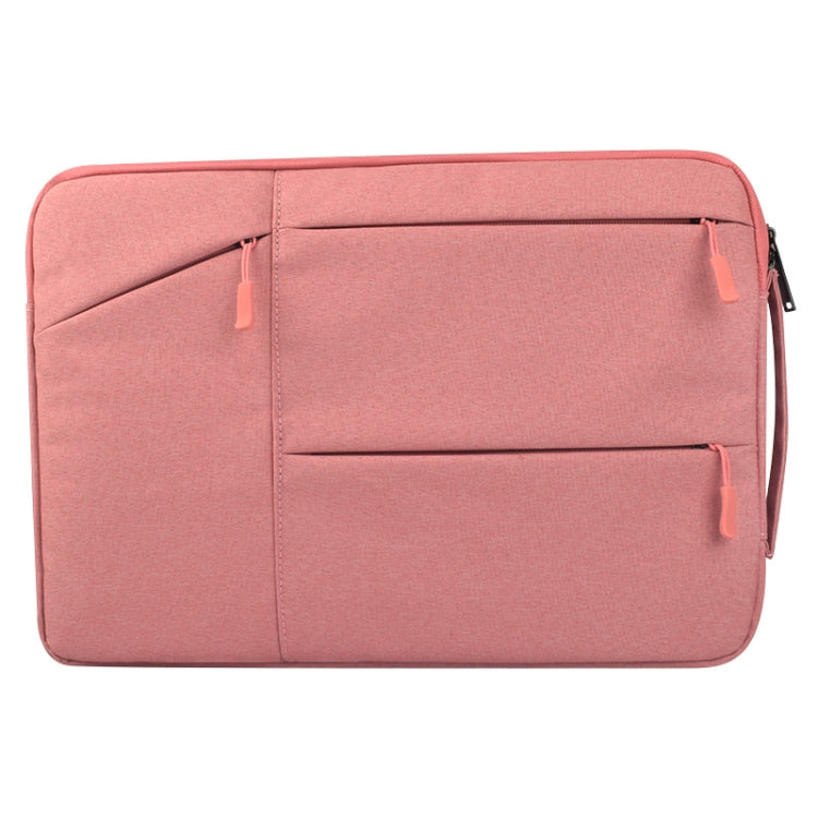 Afbeelding van Universal Multiple Pockets Wearable Oxford Cloth Soft Portable Simple Business Laptop Tablet Bag, For 12 inch and Below Macbook, Samsung, Lenovo, Sony, DELL Alienware, CHUWI, ASUS, HP (Pink)