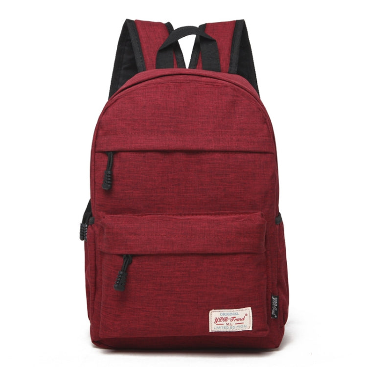 Afbeelding van Universal Multi-Function Canvas Cloth Laptop Computer Shoulders Bag Leisurely Backpack Students Bag, Size: 36x25x10cm, For 13.3 inch and Below Macbook, Samsung, Lenovo, Sony, DELL Alienware, CHUWI, ASUS, HP(Red)