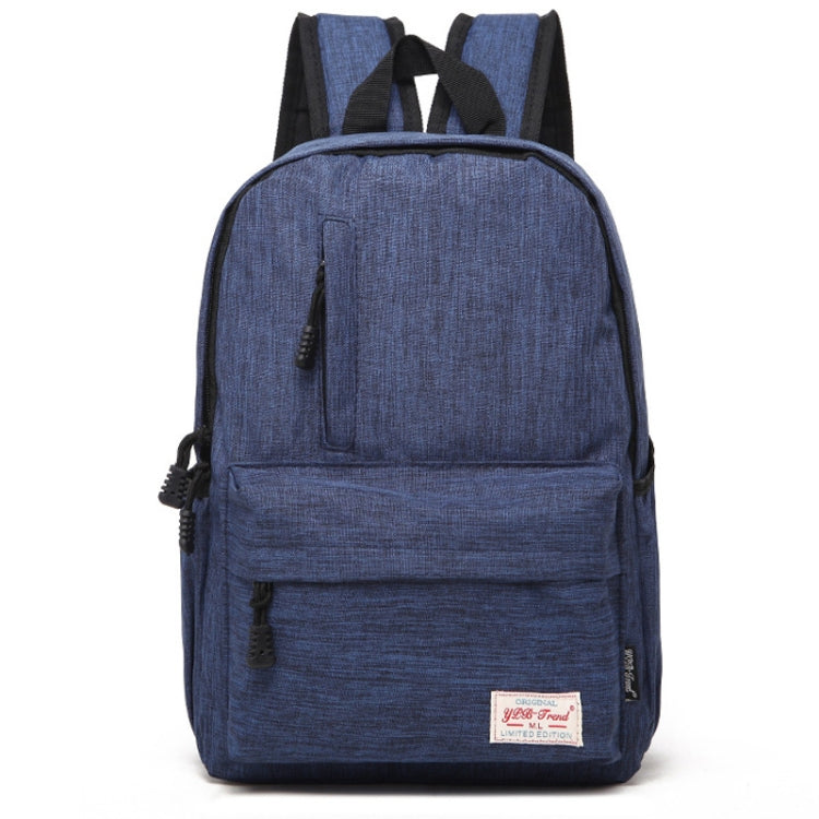 Afbeelding van Universal Multi-Function Canvas Laptop Computer Shoulders Bag Leisurely Backpack Students Bag, Small Size: 37x26x12cm, For 13.3 inch and Below Macbook, Samsung, Lenovo, Sony, DELL Alienware, CHUWI, ASUS, HP(Blue)