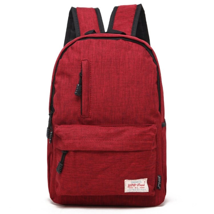 Afbeelding van Universal Multi-Function Canvas Laptop Computer Shoulders Bag Leisurely Backpack Students Bag, Small Size: 37x26x12cm, For 13.3 inch and Below Macbook, Samsung, Lenovo, Sony, DELL Alienware, CHUWI, ASUS, HP(Red)