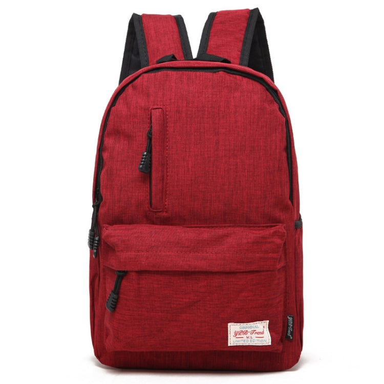 Afbeelding van Universal Multi-Function Canvas Laptop Computer Shoulders Bag Leisurely Backpack Students Bag, Big Size: 42x29x13cm, For 15.6 inch and Below Macbook, Samsung, Lenovo, Sony, DELL Alienware, CHUWI, ASUS, HP(Red)