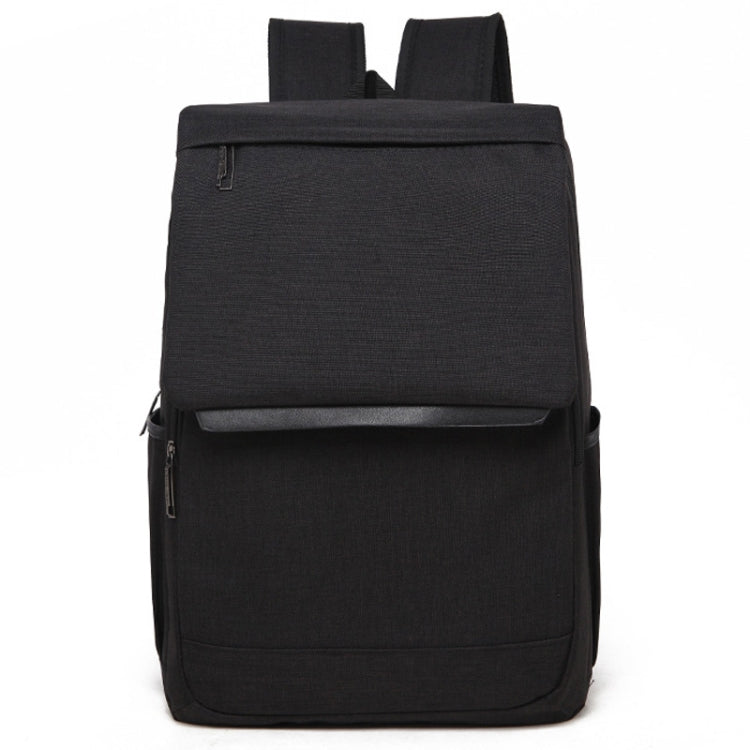 Afbeelding van Universal Multi-Function Canvas Laptop Computer Shoulders Bag Leisurely Backpack Students Bag, Size: 42x30x12cm, For 15.6 inch and Below Macbook, Samsung, Lenovo, Sony, DELL Alienware, CHUWI, ASUS, HP(Black)