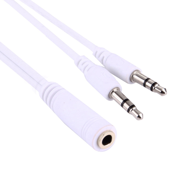 Afbeelding van 1M Hi-Fi AUX Audio Cable 3.5mm Dual Male to Female Plug Jack Stereo Audio Wire for iPhone, iPad, Samsung, MP3, MP4, Sound Card, TV, Radio-recorder, Car Bluetooth Speacker, Computer, etc(White)